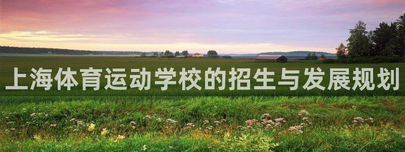 鲸鱼体育基础版下载：上海体育运动学校的招生与发展规划